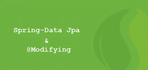 tutorial spring-data e @modifying